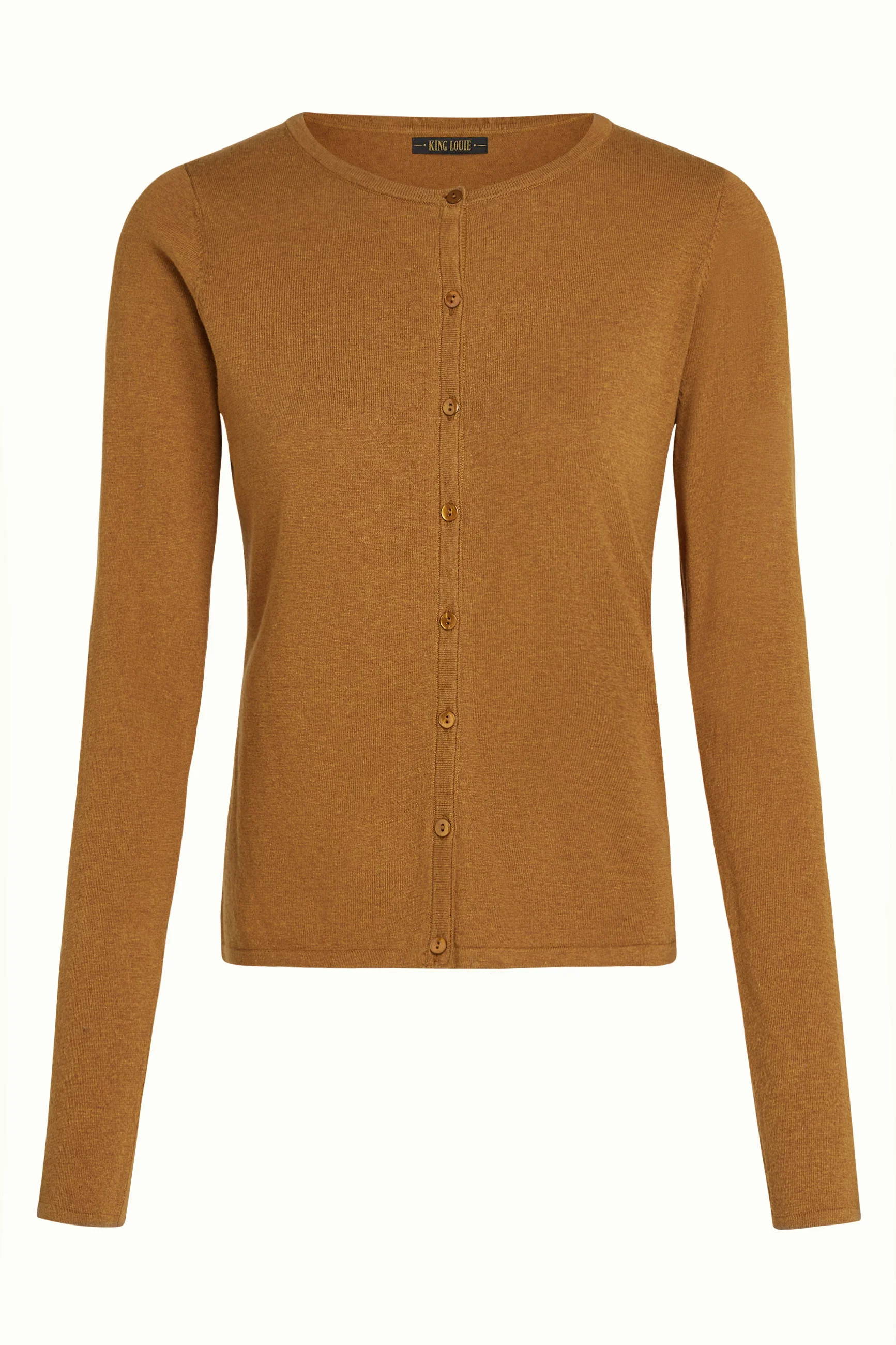 King Louie Cardi Roundneck Cocoon, Farbe Maple Orange - Cocoon