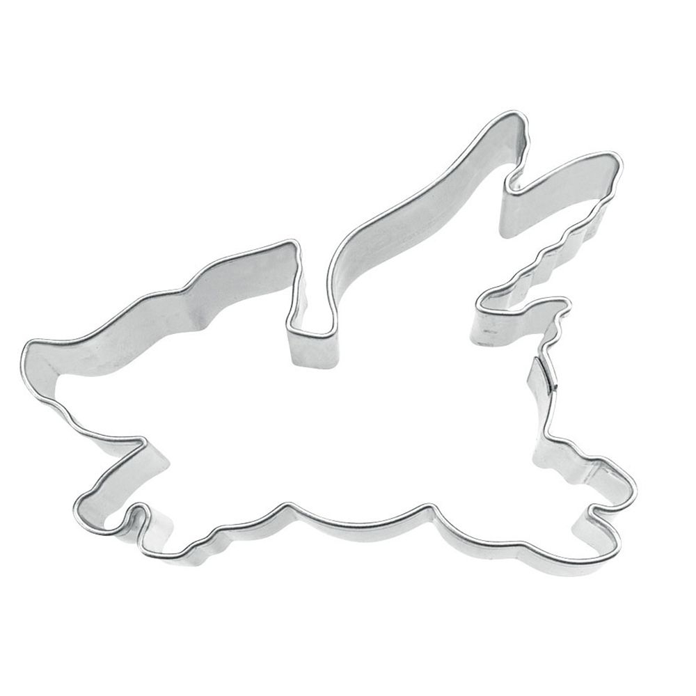 Ausstecherle Fliegendes Schwein Edelstahl 7 cm von Städter, Prägeausstecher, Plätzchen Backen, Glücksbringer, Silvester Ausstecherle Fliegendes Schwein Edelstahl 7 cm von Städter, Prägeausstecher, Plätzchen Backen, Glücksbringer, Silvester