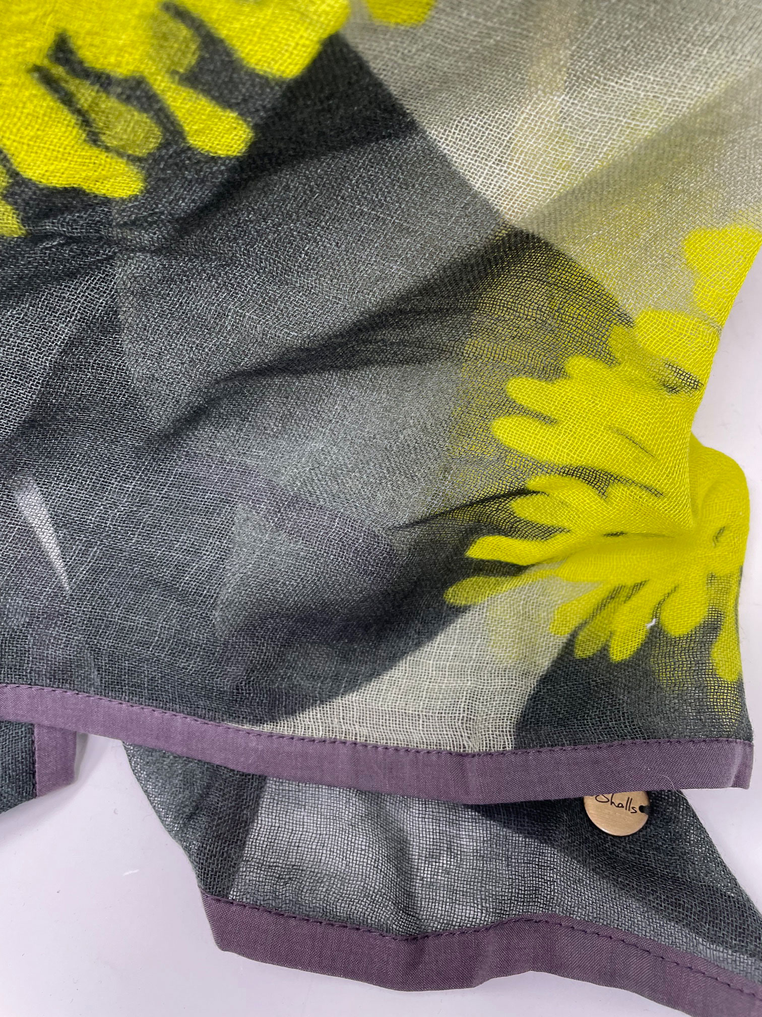 Schal Carol (Mustard) 100% wool - 100x180cm von Shalls Barcelona