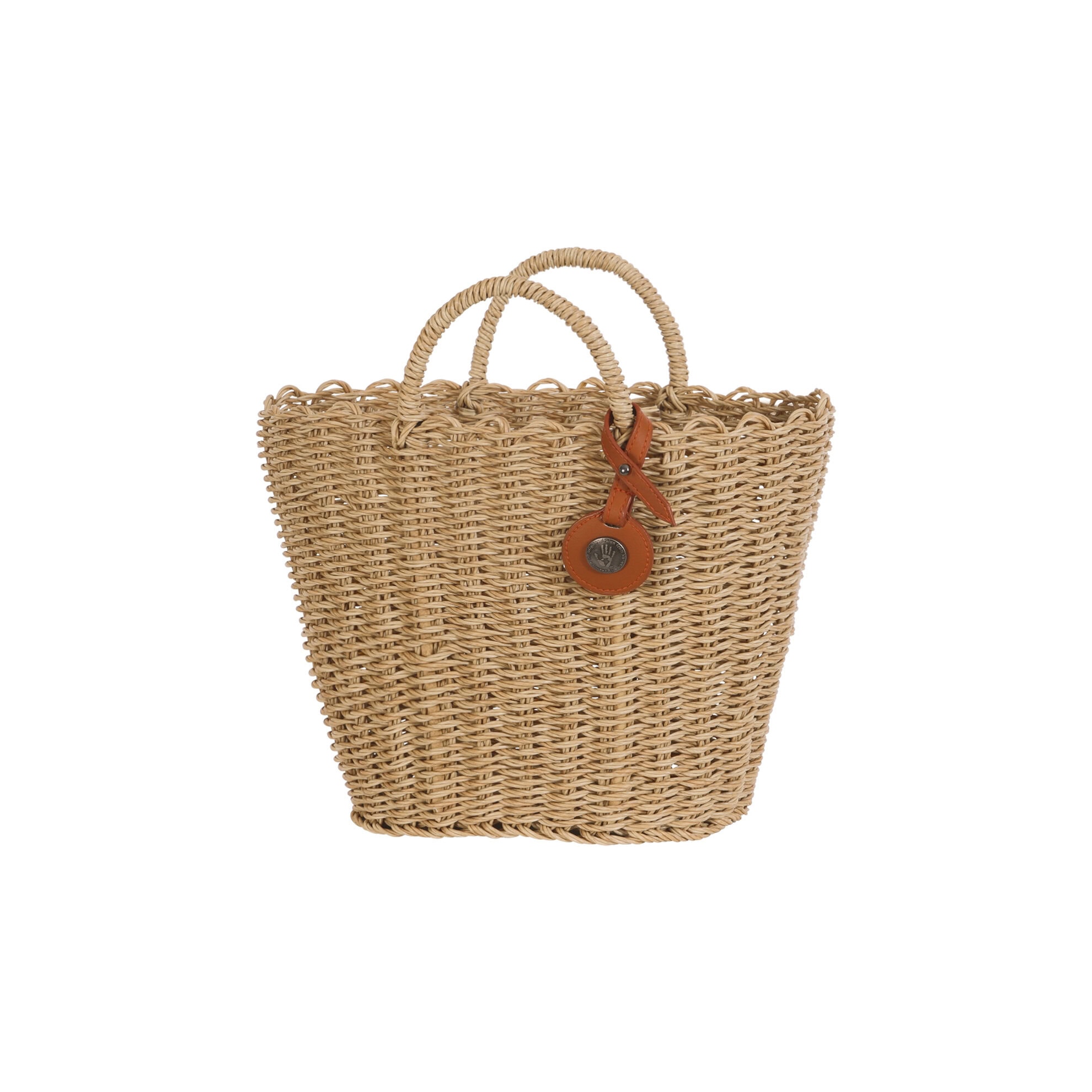 HANDED BY Mini Shopper Sofia, natural light brown, ca. 22 x 20 x 13 cm