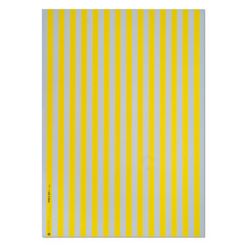 Geschenkpapier Streifen Parasol gelb-hellblau, ca.  50 x 70 cm   