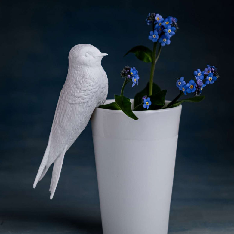 KLATT OBJECTS SCHWALBE Deko-Objekt Vogel, Höhe ca. 13,3 cm