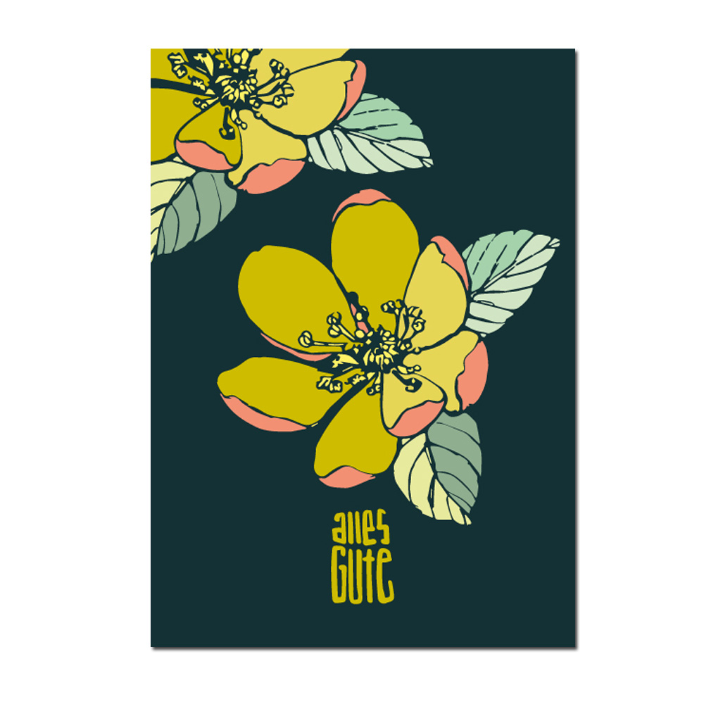 Postkarte - Tupu - Alles Gute von illi