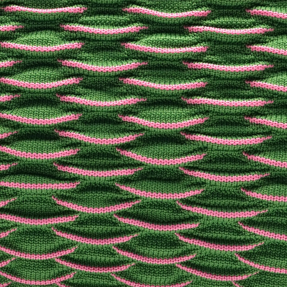 LOT83 Tasche Emma 27, Waben Grün,  ca.  20 x 27 cm