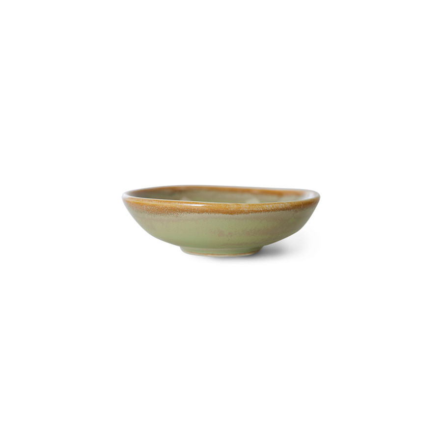 HKliving Chef ceramics: Schale klein/small dish, moss green
