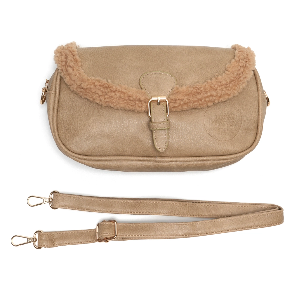 % LOT83 Tasche Bella Nr. 4, beige, Umhängetasche