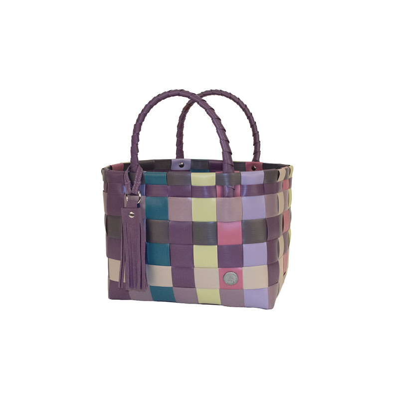 Handed By Mini Paris - Mini Shopper fat strap with PU tassel, multi mix