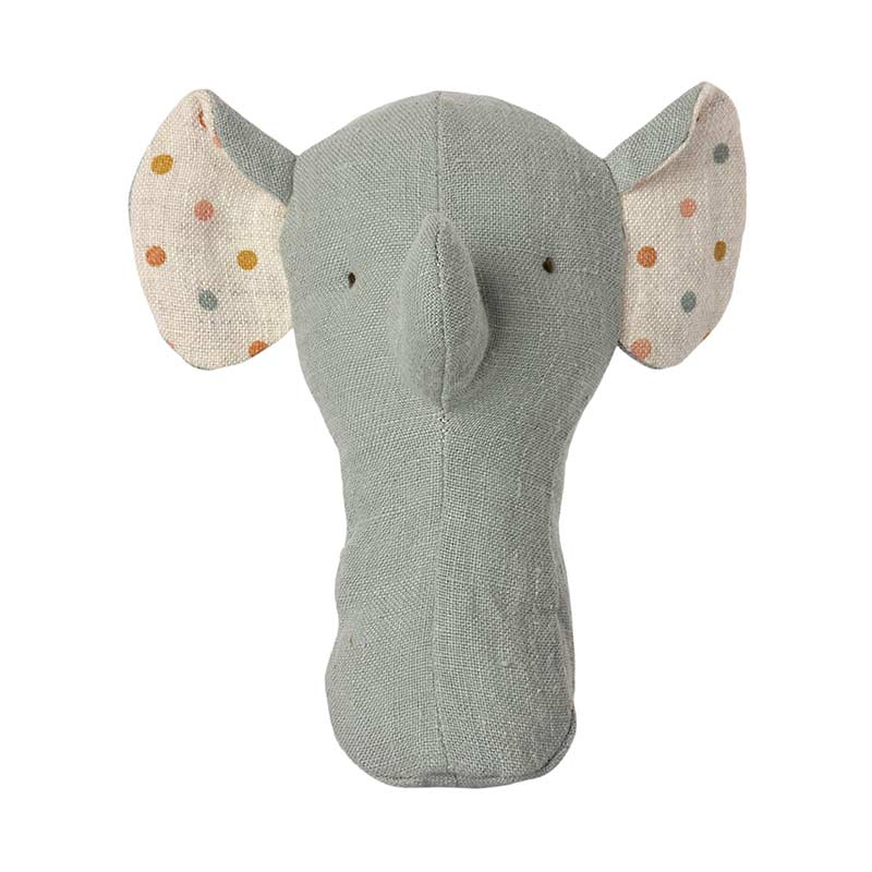 Maileg  Kuscheltier-Rassel Elefant, grau-blau, H13 cm 