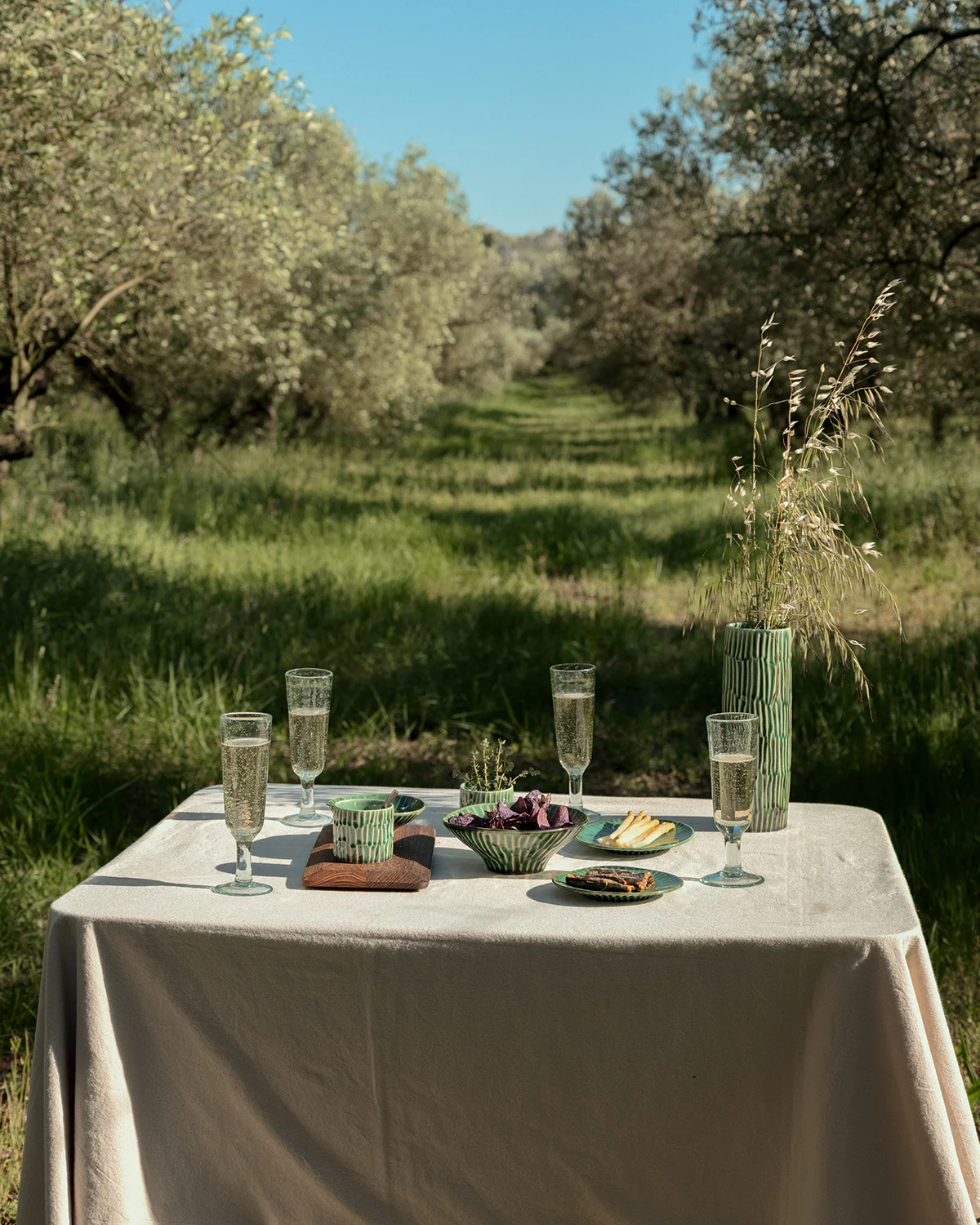  Verde Lanza Untertasse cappuccino grün von Pascale Naessens, D. ca. 14,5 cm   