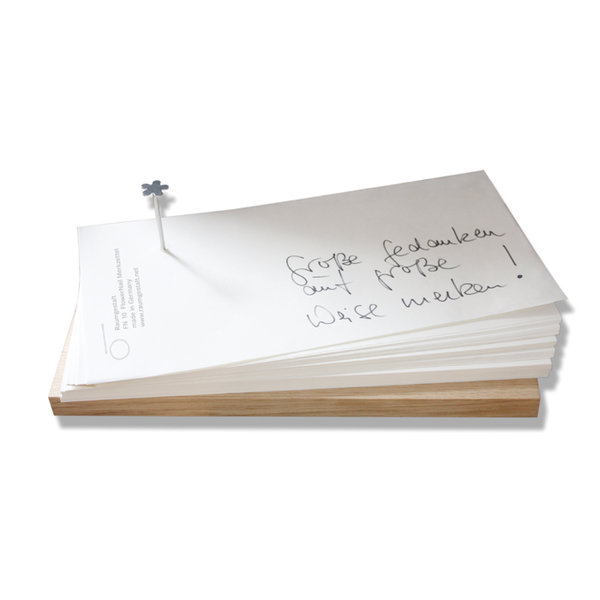 Raumgestalt Flower Nail Merkzettel groß, Der FLOWERNAIL MERKZETTEL von Raumgestalt in Übergröße!