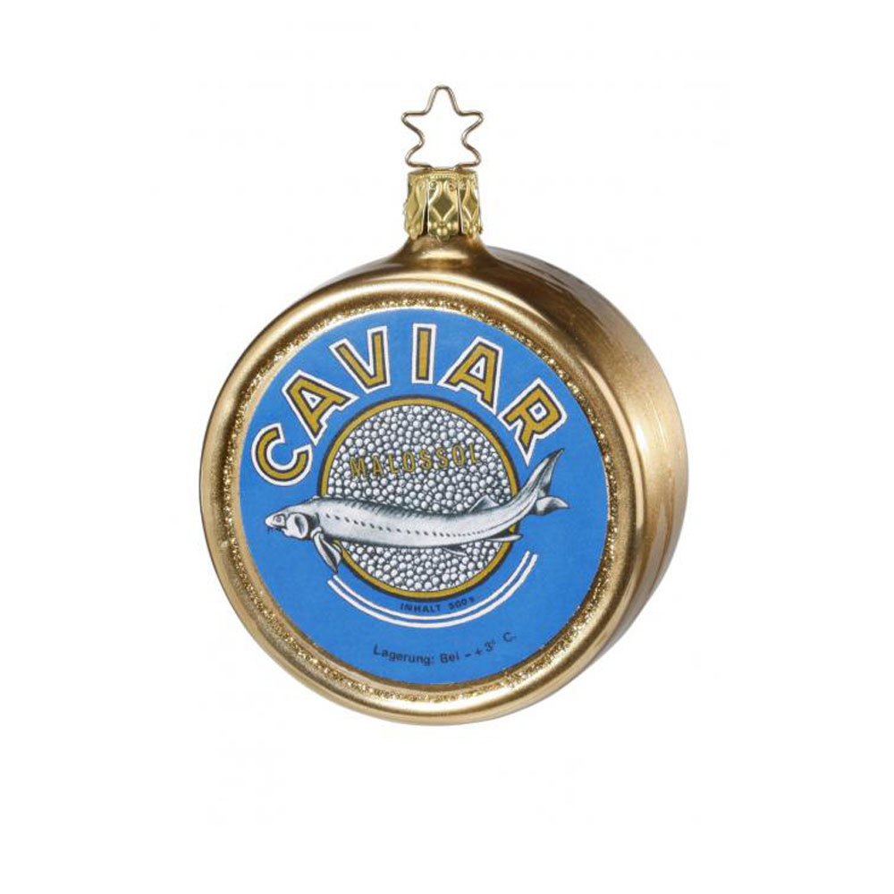 Inge Glas Kaviar Dose Caviar, D. ca. 8 cm Christbaumschmuck Baumschmuck