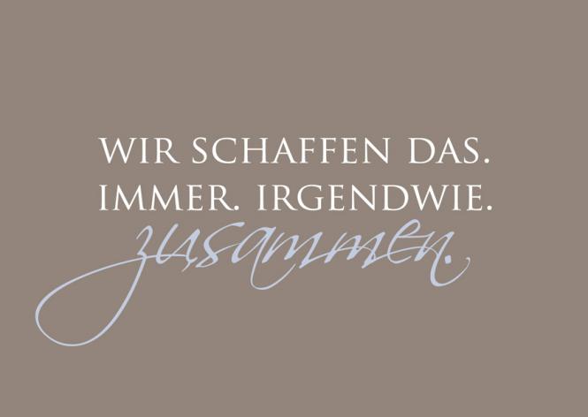 Wunderwort Postkarte "Wir schaffen das…"