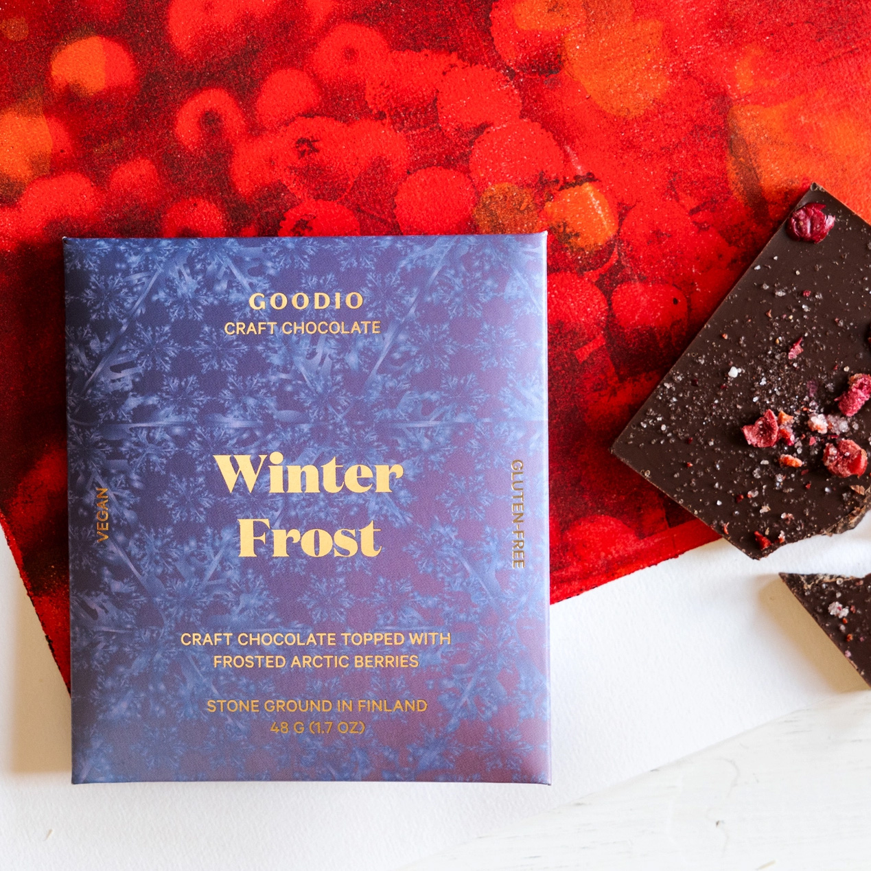 GOODIO Winter Glow Schokolade 50%, Organic Chocolate 50%, 48 g