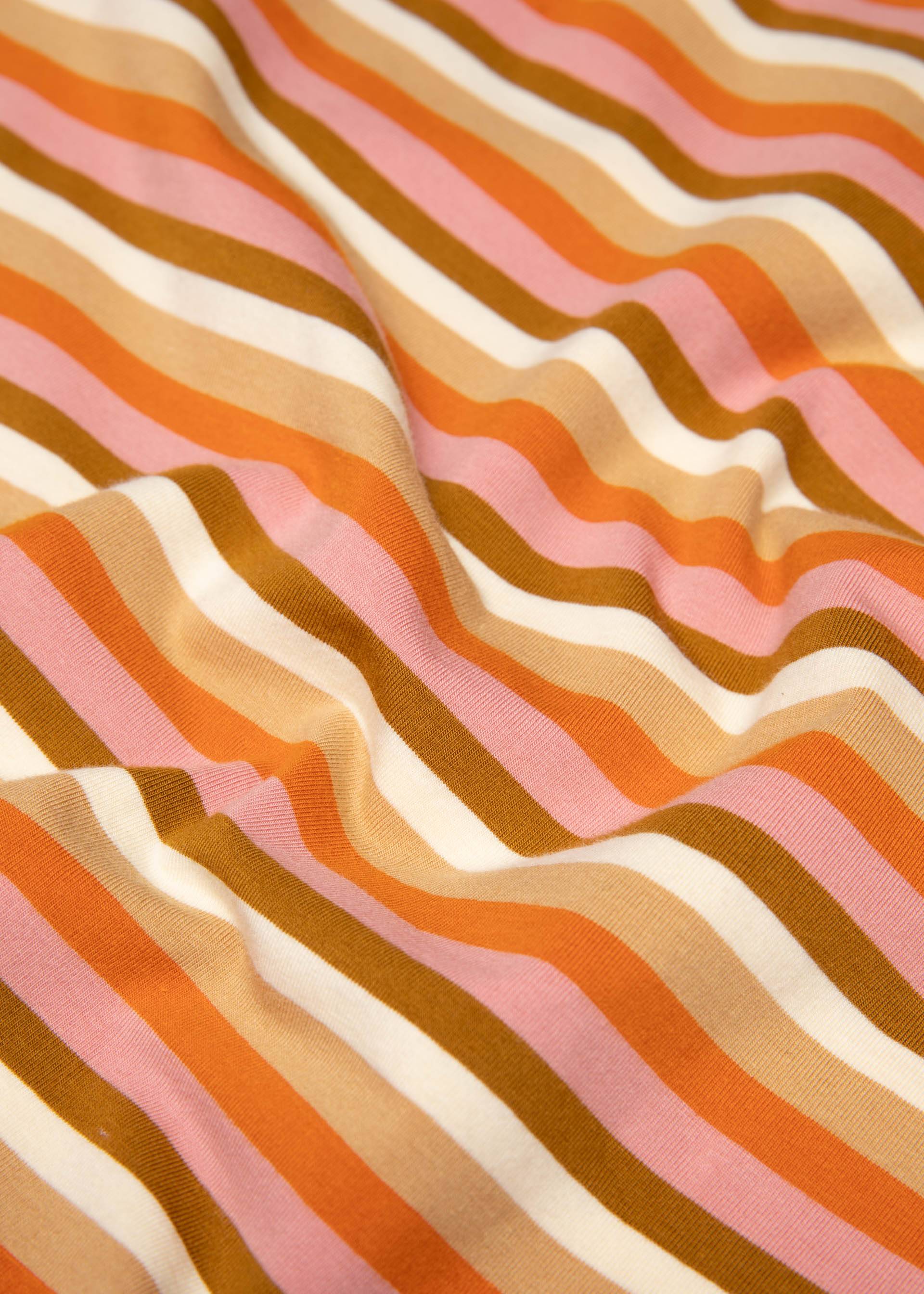 Blutsgeschwister Top Vintage V-Neck - blushing sunbeams stripes