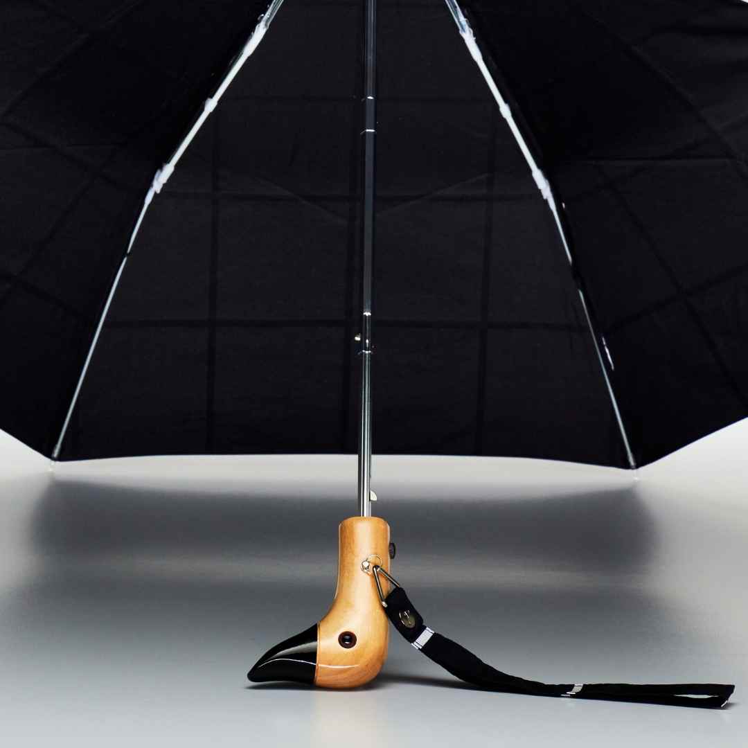 Regenschirm Original Duckhead BLACK GRID, Schwarz Karo