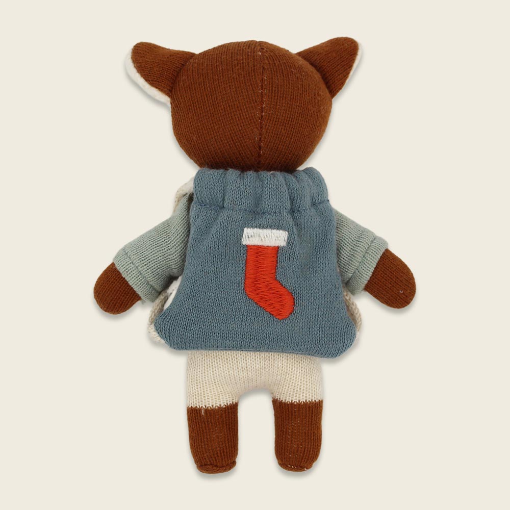 Reh mit Pilzpulli und Rucksack, ca. 12cm, Kuscheltier von Ava & Yves