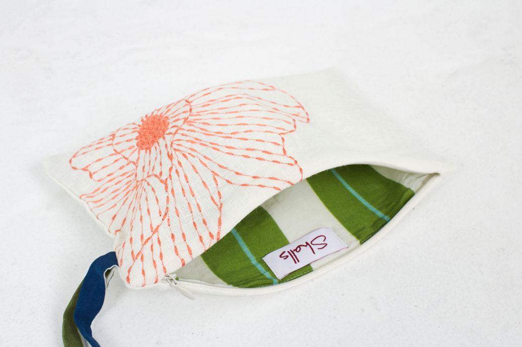 Tasche FRANCES Weiß aus 100% Leinen von Shalls Barcelona 