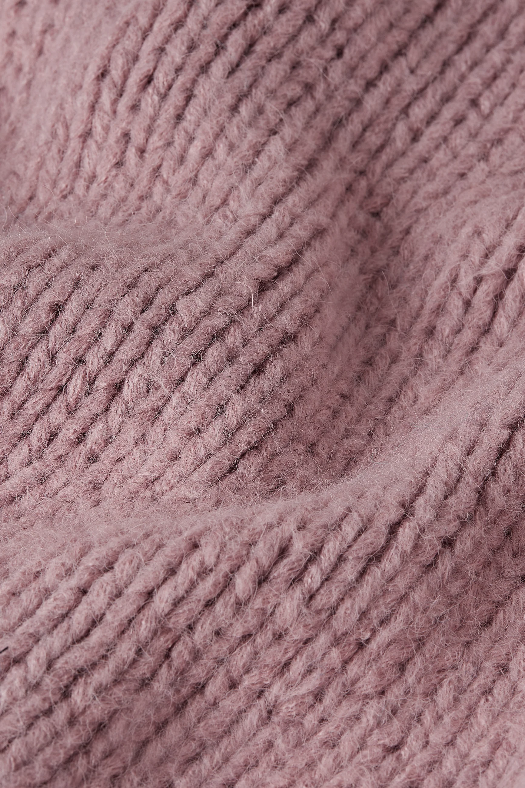 King Louie Cardi Oversize Short Campo Knit , Strickjacke, Farbe Mauve Pink - Campo Knit