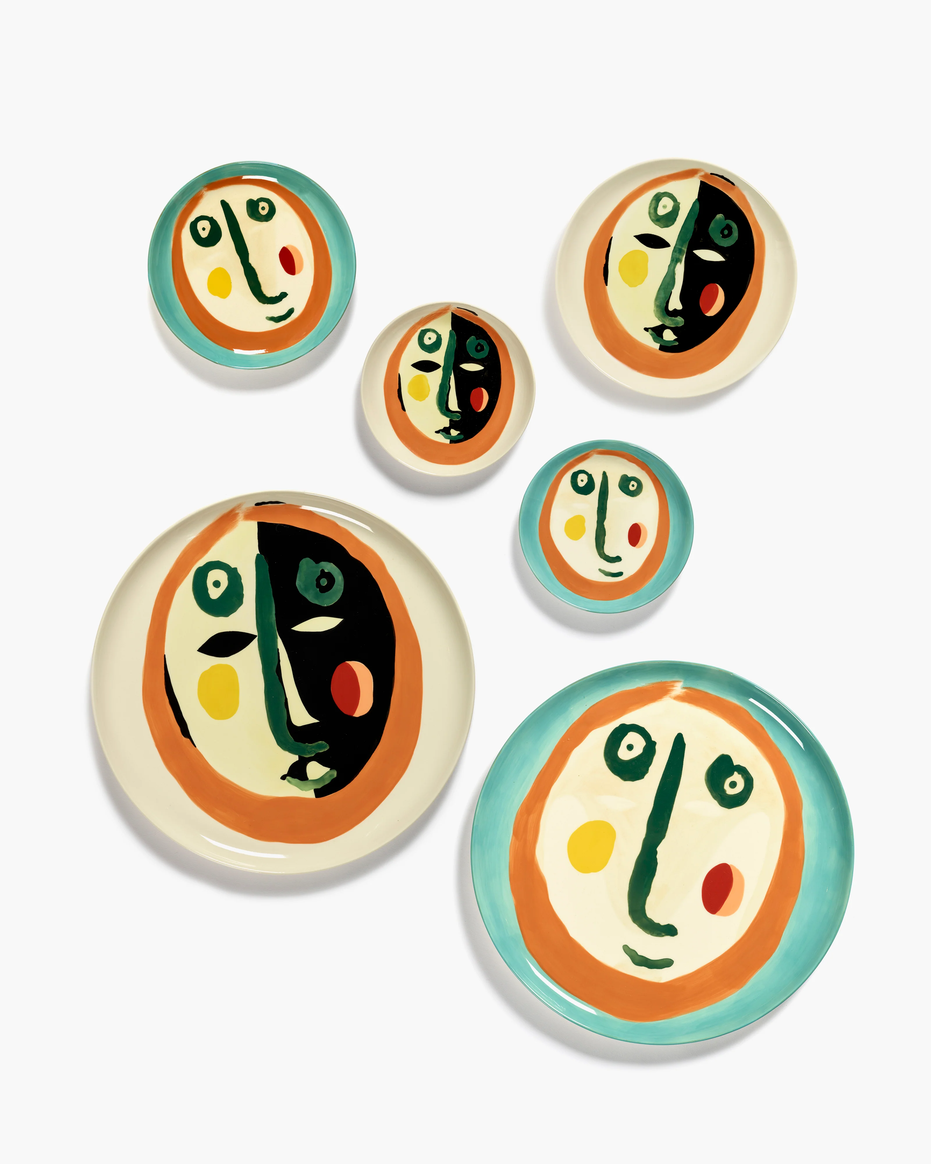 Ottolenghi Dessertteller mit Gesicht Feast, D. 16 cm, Face 