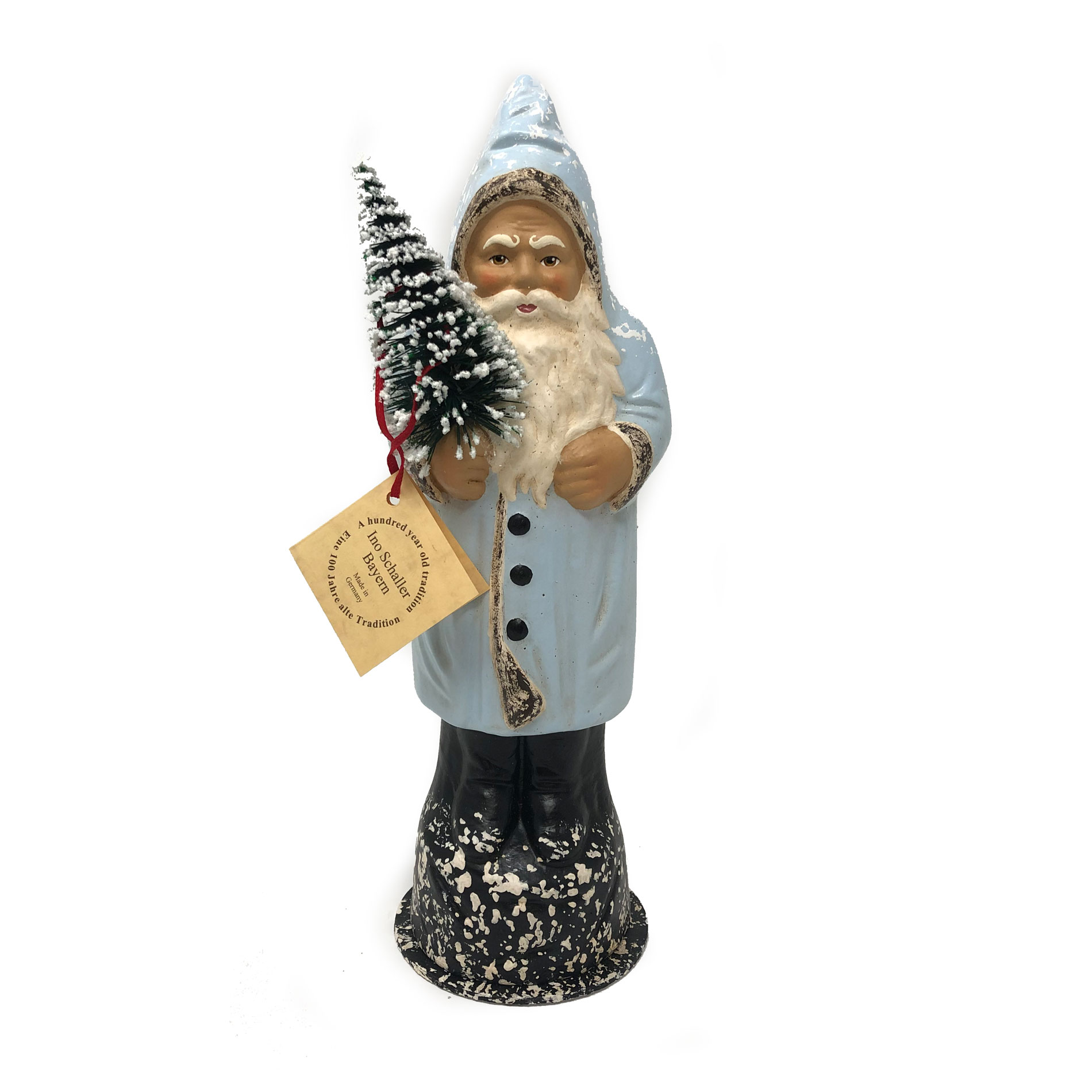 Ino Schaller Santa Nr. 51, Hellblau alt,  Weihnachtsmann Nostalgie von Ino Schaller 
