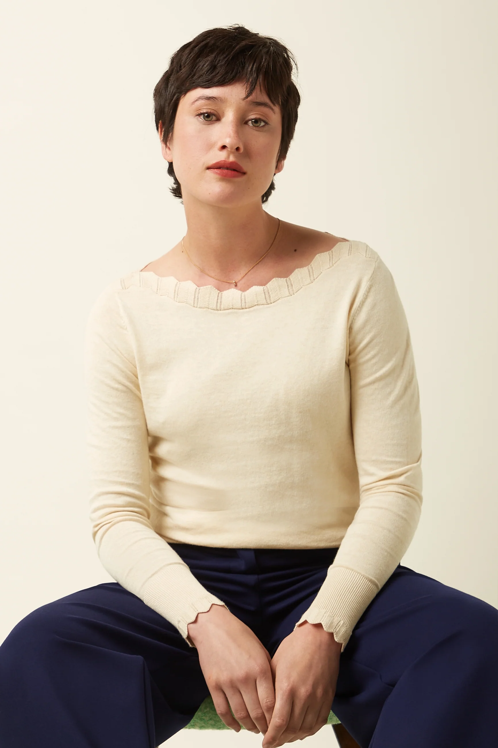 King Louie Audrey Top Cocoon, Farbe Cream 