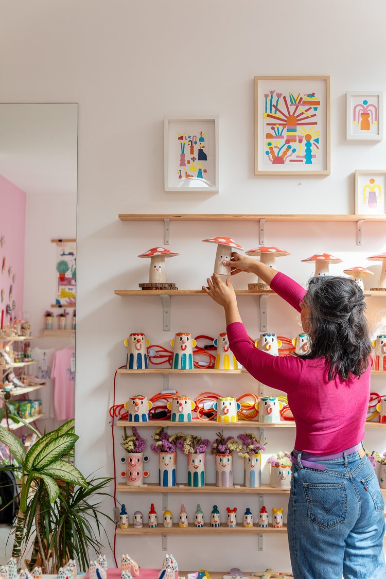 Ana Seixas Wandvogel GELB aus Portugal, Keramik ca. 12 x 12 cm, Handgefertigt 