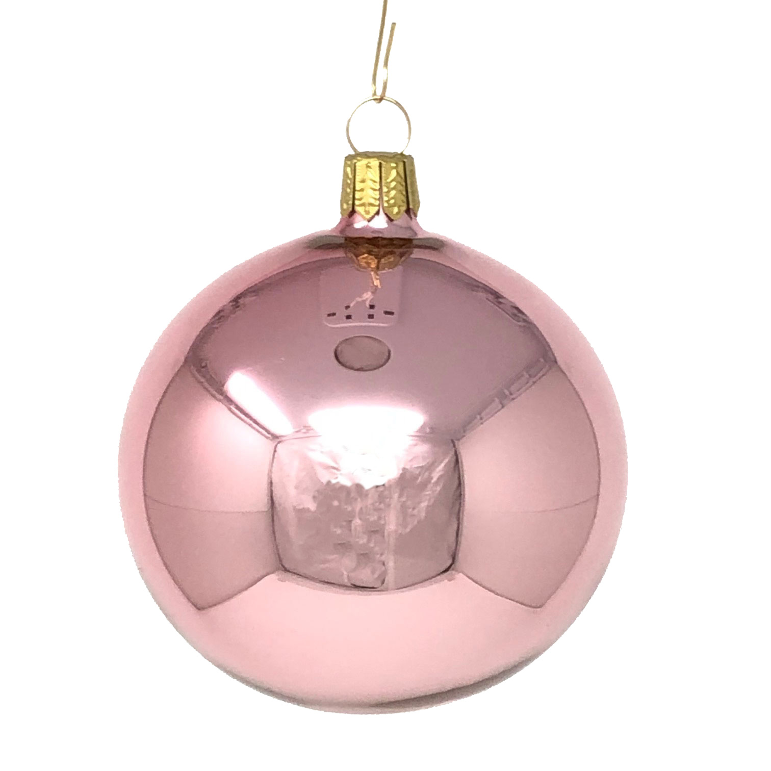 Christbaumkugel quarz lack, D. 8 cm    von der Oberfränkische Glasmanufaktur 