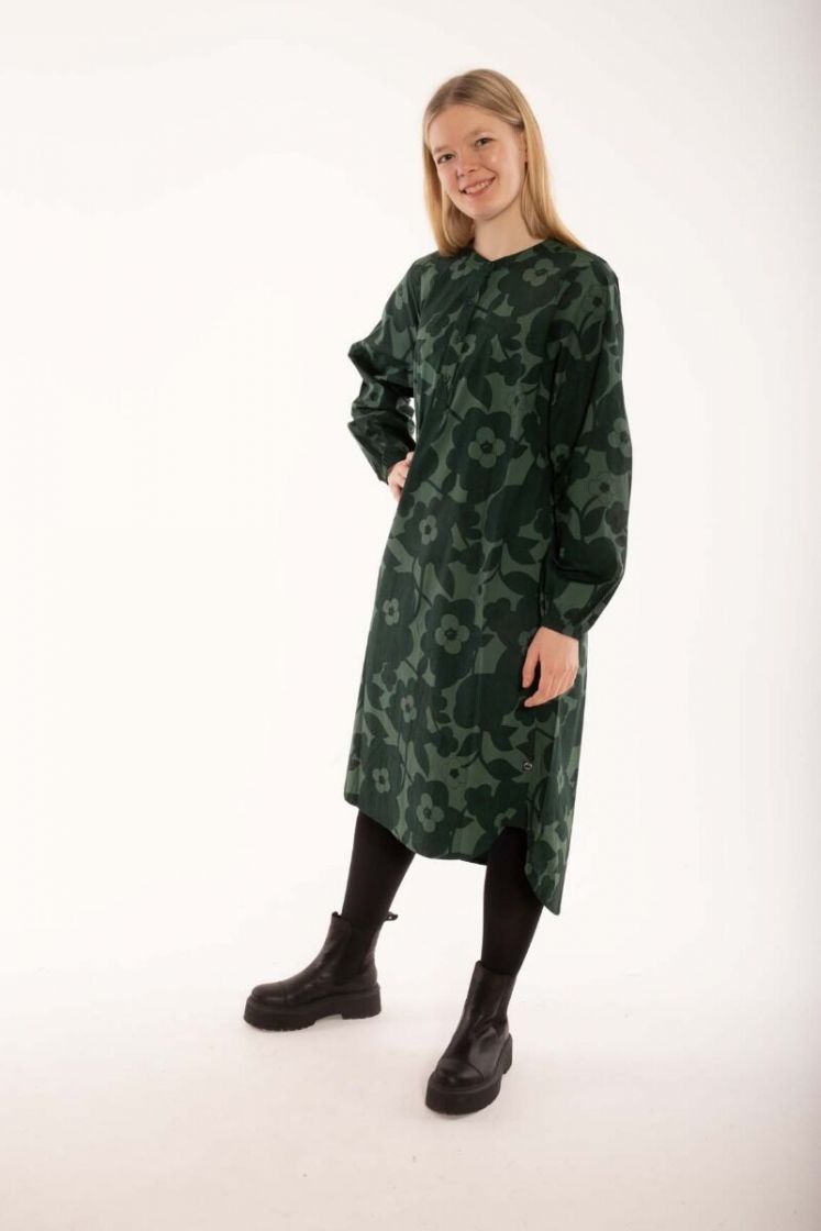 Danefae Kleid Danepalette Dress Army BLOOM BOOM, dunkelgrün Danefae Kleid Danepalette Dress Army BLOOM BOOM, dunkelgrün