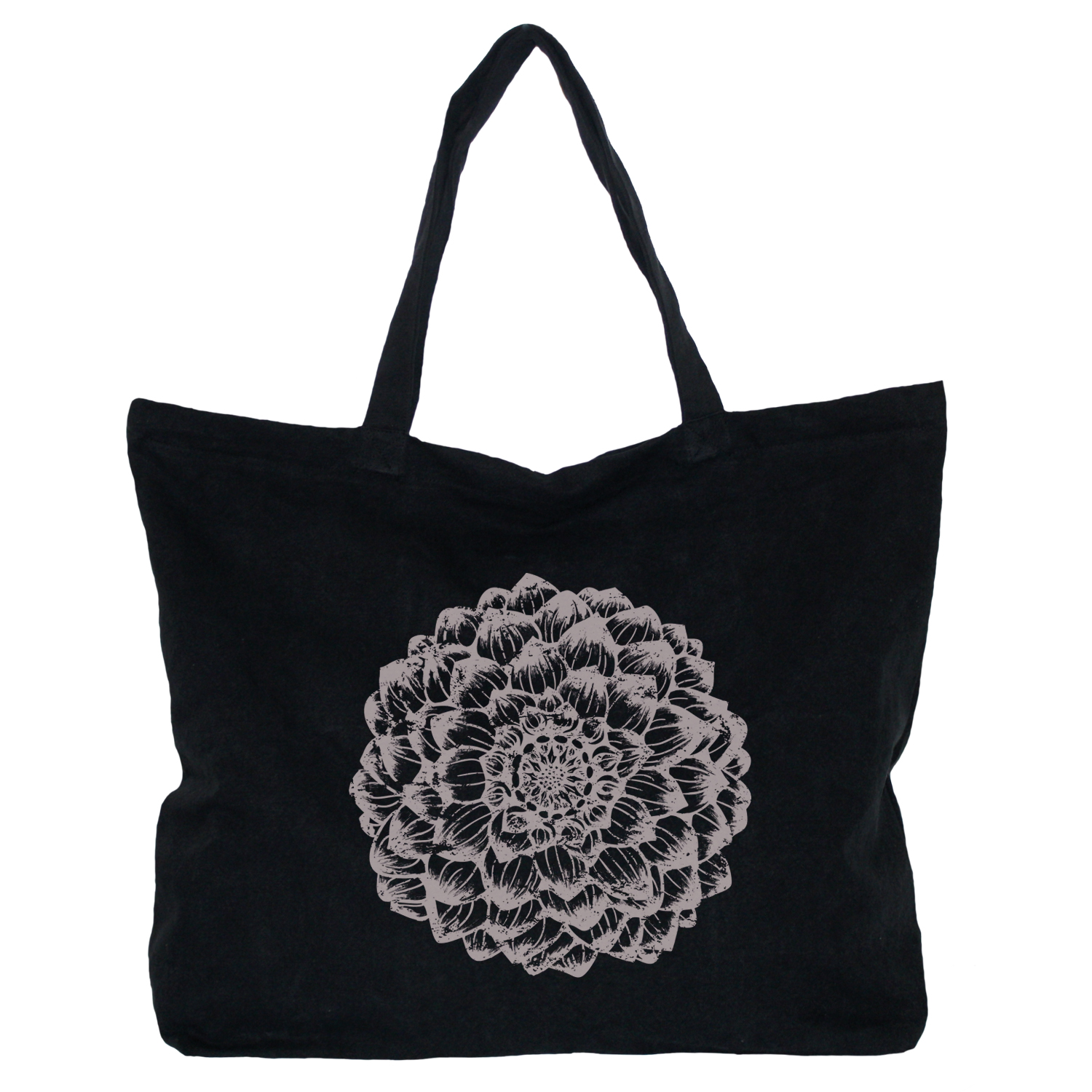  Frohstoff  XXL Canvas Tasche Dahlie, Yoga