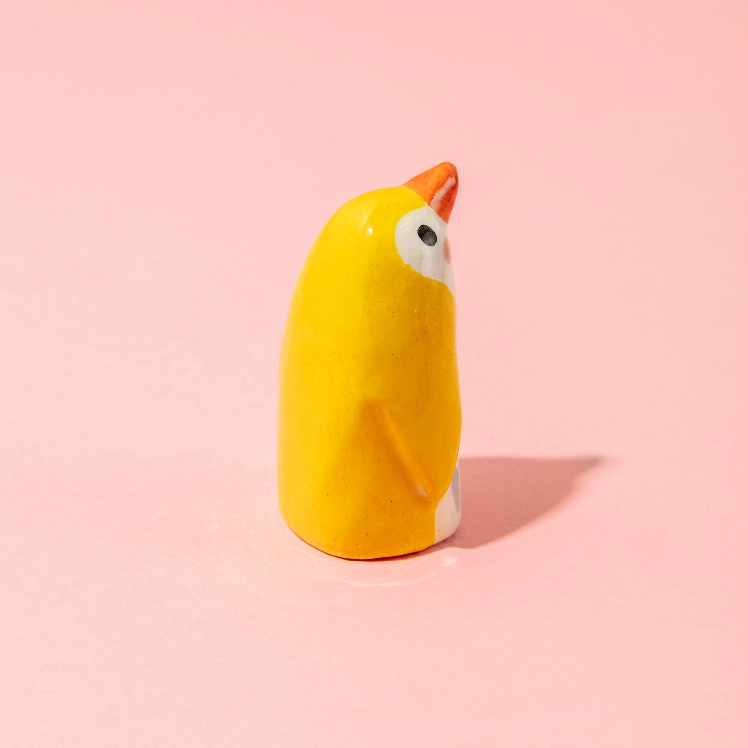 Ana Seixas Baby-Pinguin Gelb aus Portugal, Keramik ca. 5,5 cm, Handgefertigt 