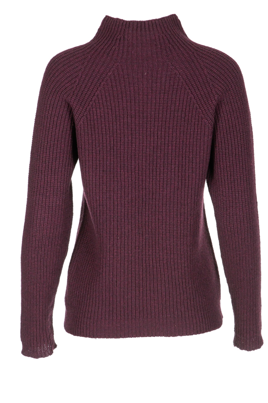 DUNQUE Perlf. Kelchpulli Knit & Wear , Farbe aubergine, 100 % Wolle, Made in Germany