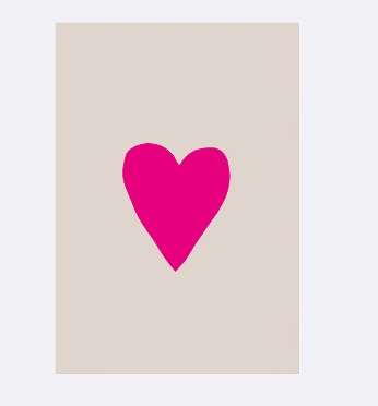 YAY Card Postkarte NEON Herz
