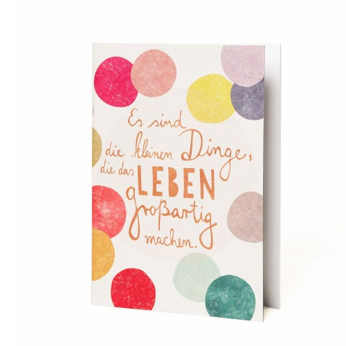 Good old friends Schreibheft "Es sind die kleinen Dinge..." von Good old friends, ca. 14,8 x 21 cm 