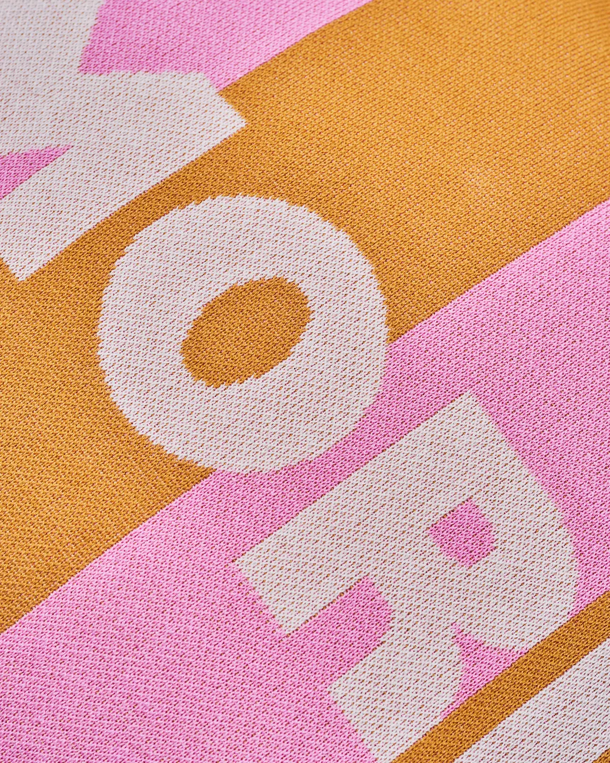 Kissen Baumwollstrick AMORE, knitted cotton pillow - amore, ca. 50 x 50 cm 