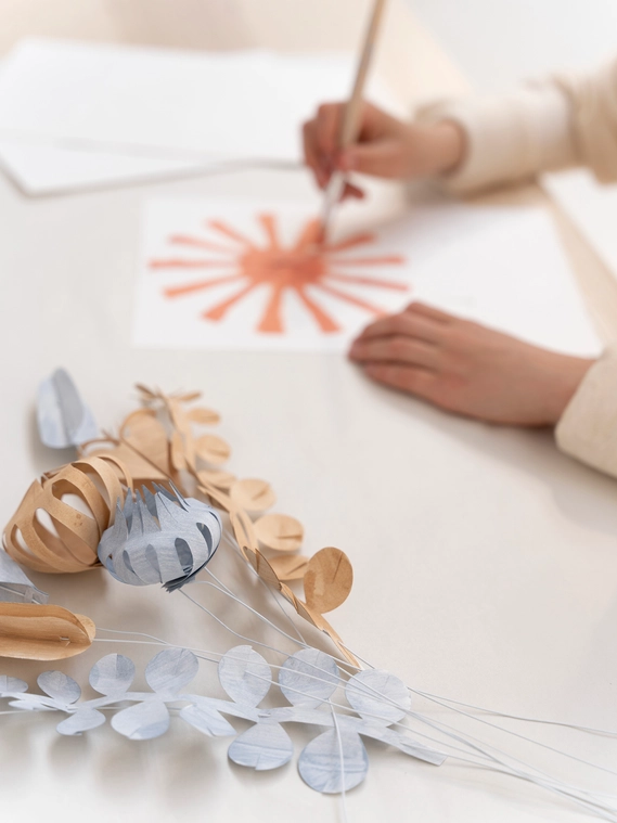 Jurianne Matter FIELD flowers large - WHITE, Bastelset 