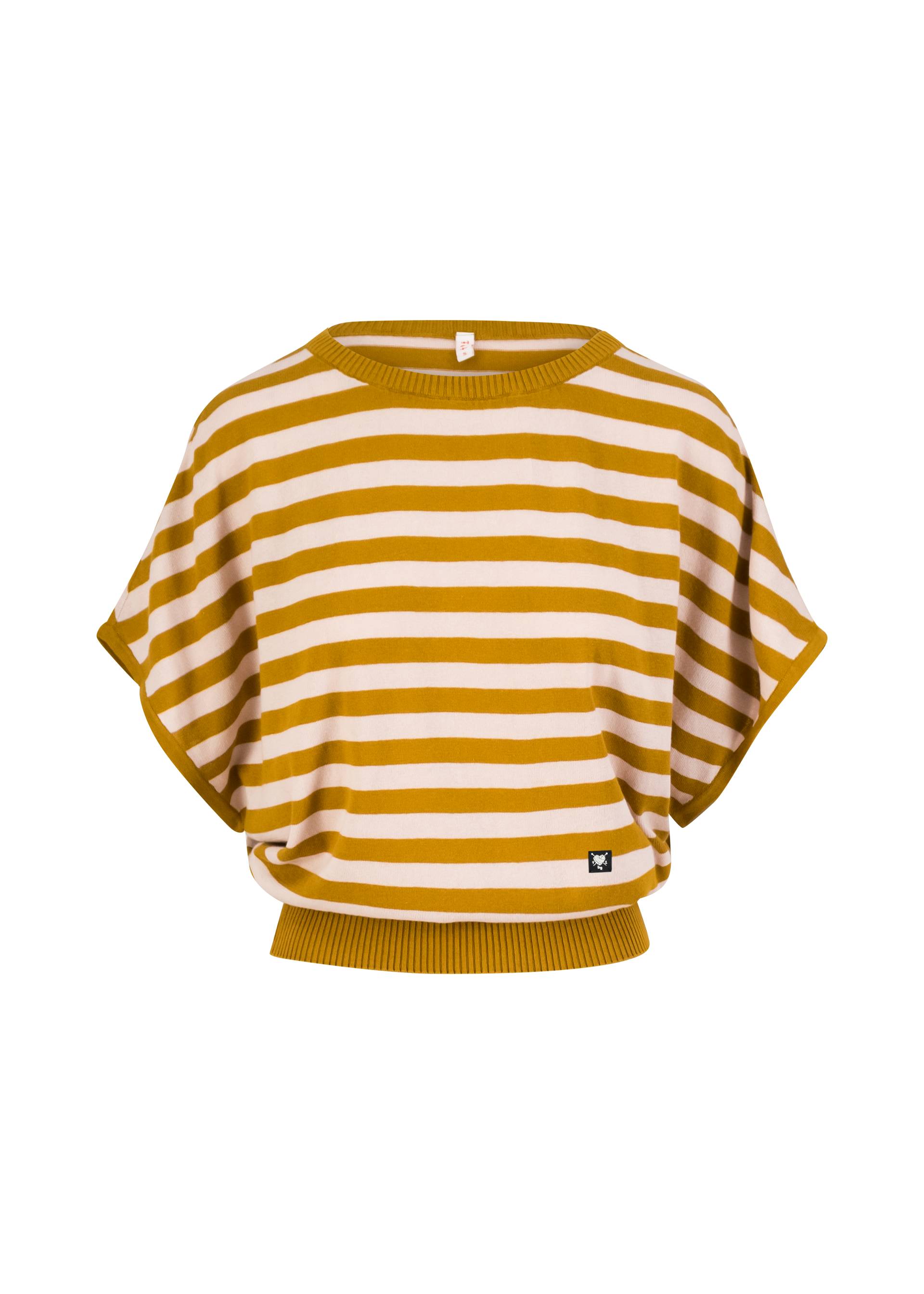 Blutsgeschwister Strickoberteil Picnic Friend- chic knit stripe brown