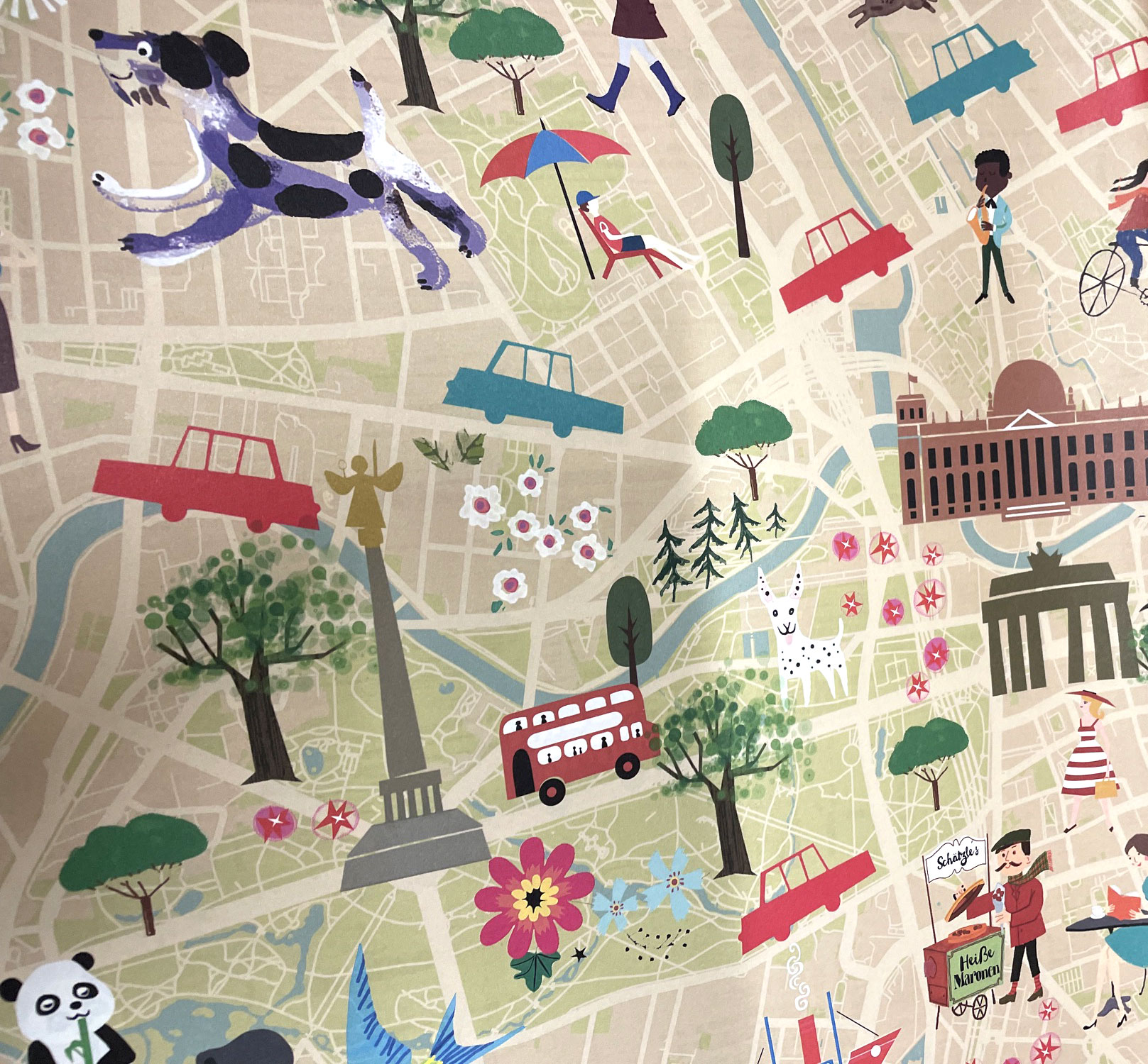Geschenkpapier BERLIN, ca. 50 x 70 cm