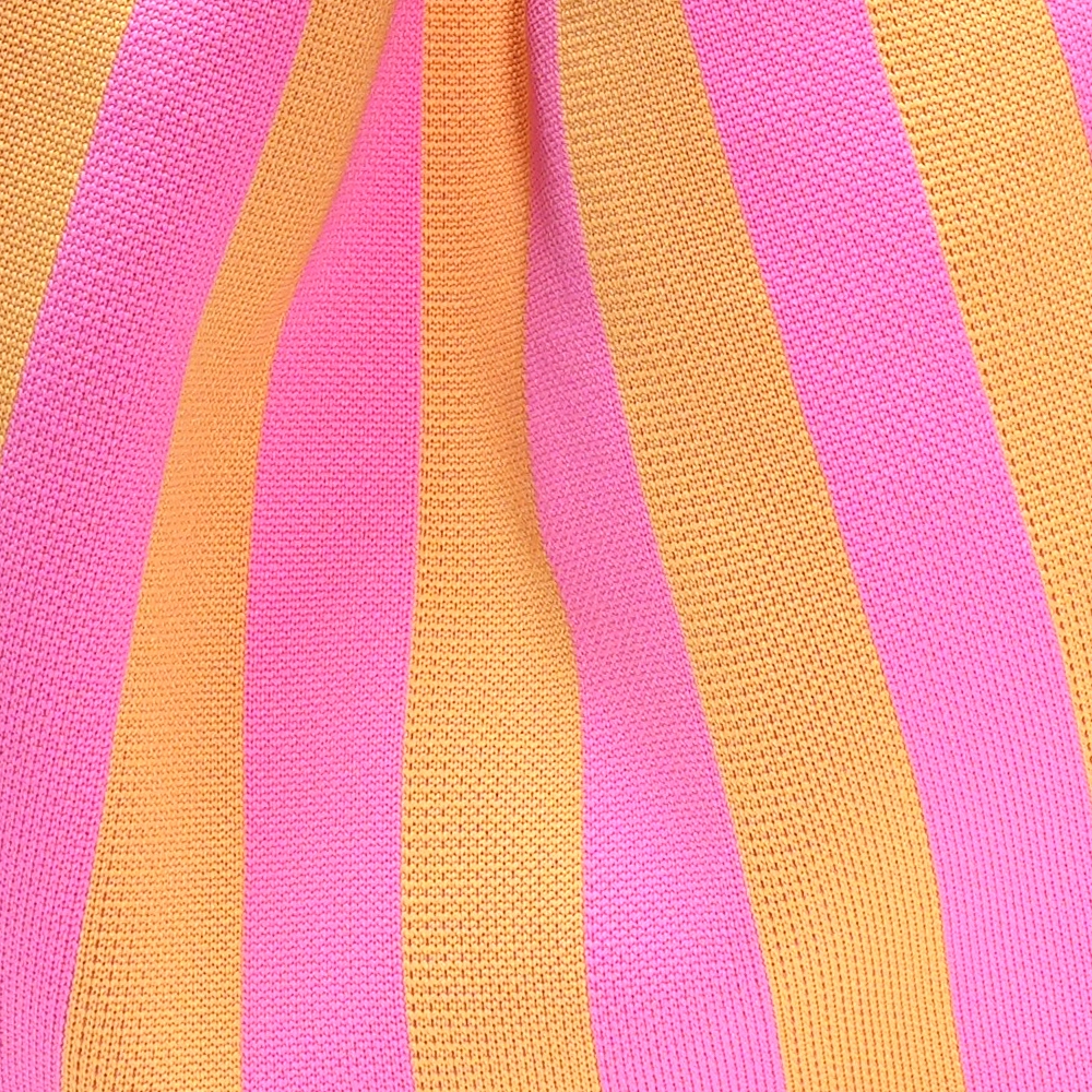 LOT83 Shopper Lois 87, Streifen Pink-Aprikot, ca.  45 x 35 cm