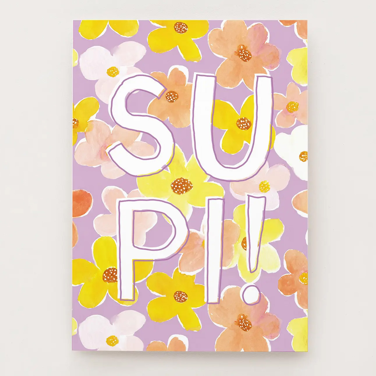 Falene Postkarte SUPI! von Falene 