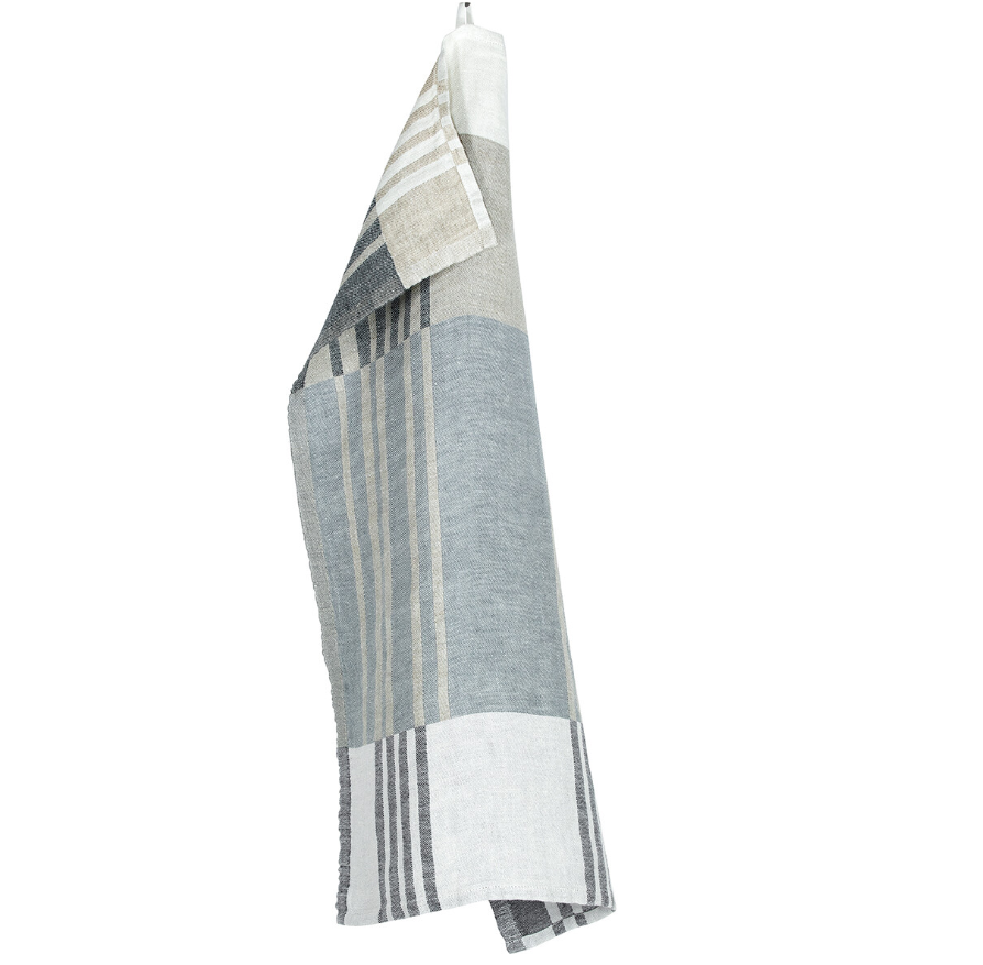 Lapuan Kankurit Geschirrtuch " TOFFEE" graphite-grey, 100% Leinen  