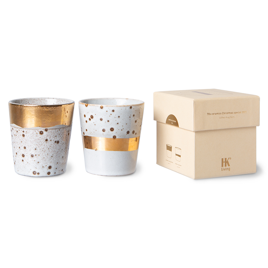 HKliving 70's christmas special 2021, Kaffee Becher, sparkle, Siebziger Jahre Geschirr, Keramik HKliving 70's christmas special 2021, Kaffee Becher, sparkle, Siebziger Jahre Geschirr, Keramik