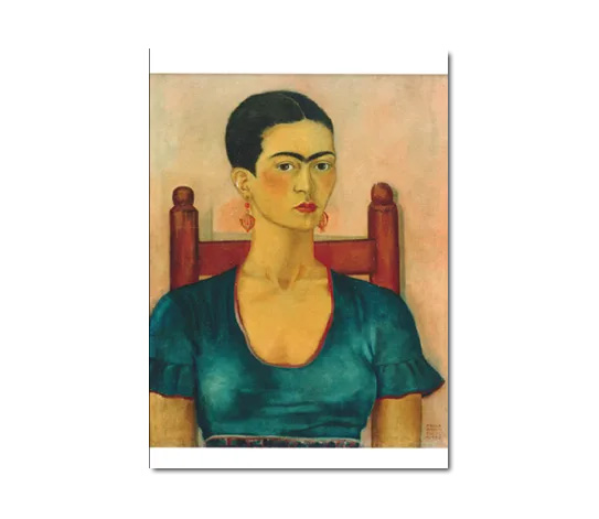 Postkarte Frida Kahlo " Selbstporträt, 1930" von Frida Kahlo , Kunst