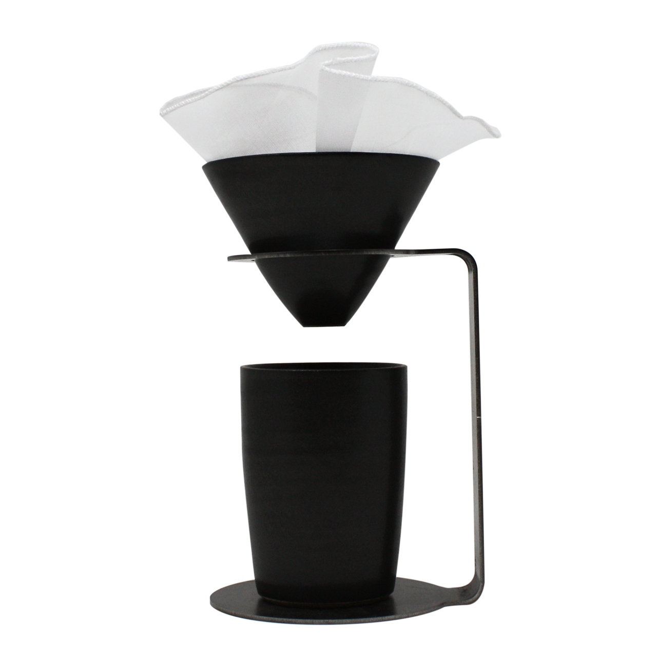 Raumgestalt  Kaffeefilter aus Organdy  weiß, für "my coffee"