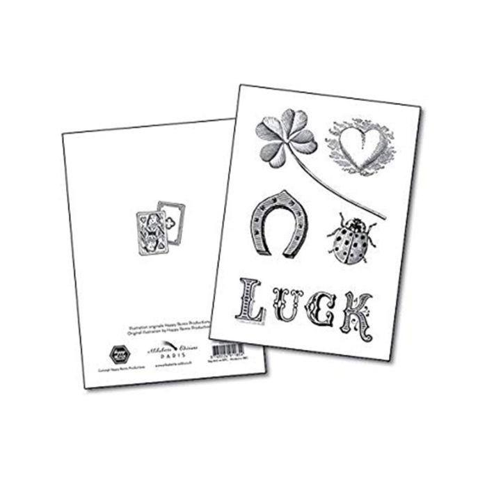 Alibabette Editions Doppelkarte "LUCK" Glück Alibabette Editions Doppelkarte "LUCK" Glück