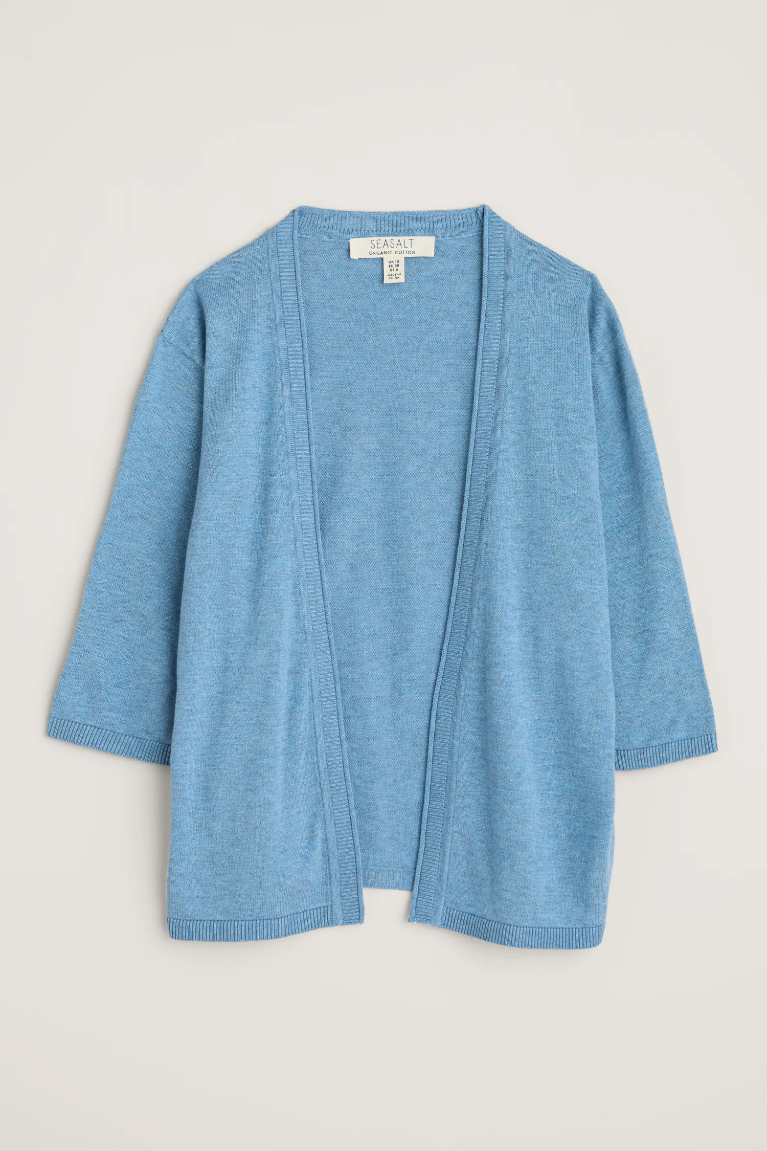 % SEASALT CORNWALL Strickjacke Maria Organic Cotton Cardigan, Tide