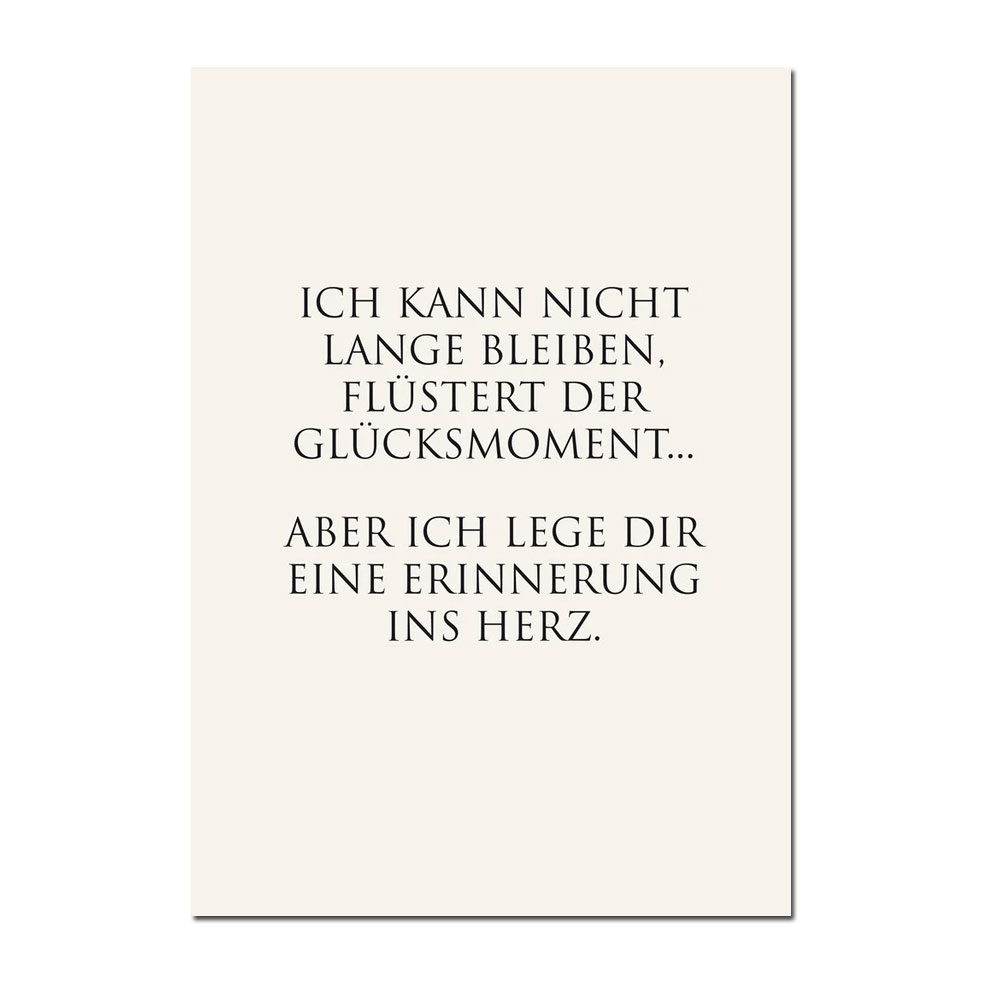Kunstdruck A3  "Der Glücksmoment..." von Wunderwort