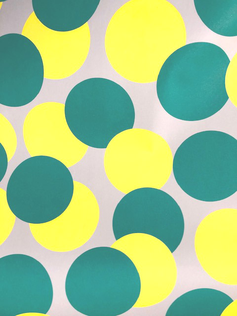 Geschenkpapier - Kelly Hyatt Mega Dots, große Punkte, ca. 50 x 70 cm