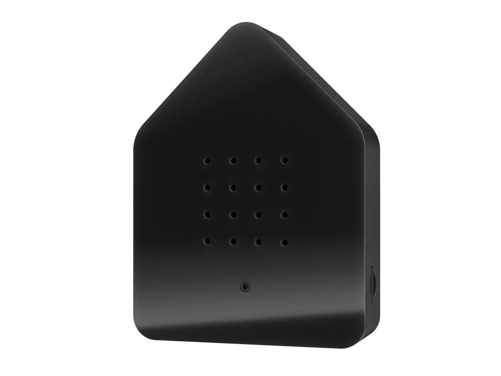 Zwitscherbox Schwarz/Black Dark von Zwitscherbox, schwarzer Rahmen,  Bewegungsmelder