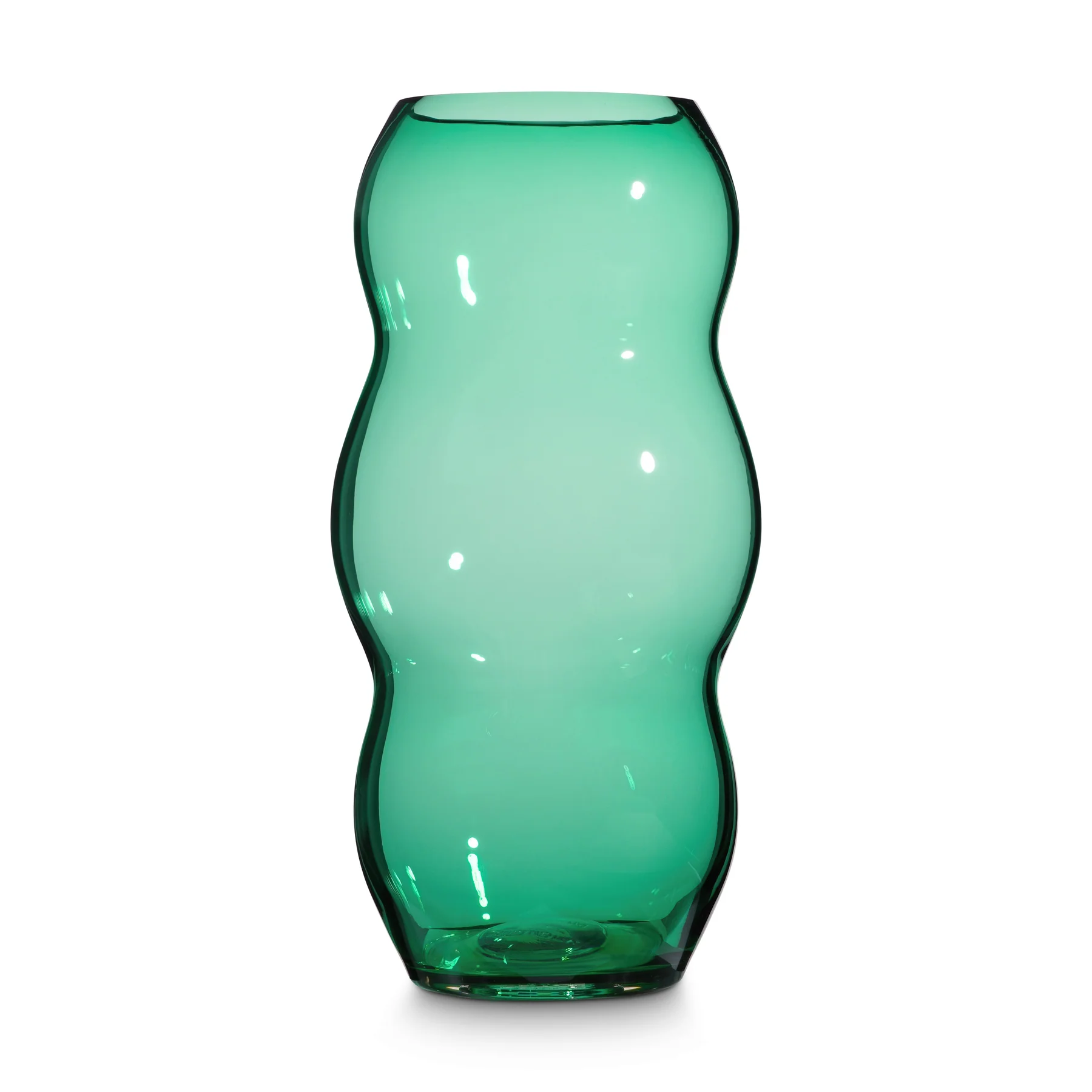 FUNDAMENTAL BERLIN Vase Muse L, EMERALD, Höhe ca. 31 cm, Glas 