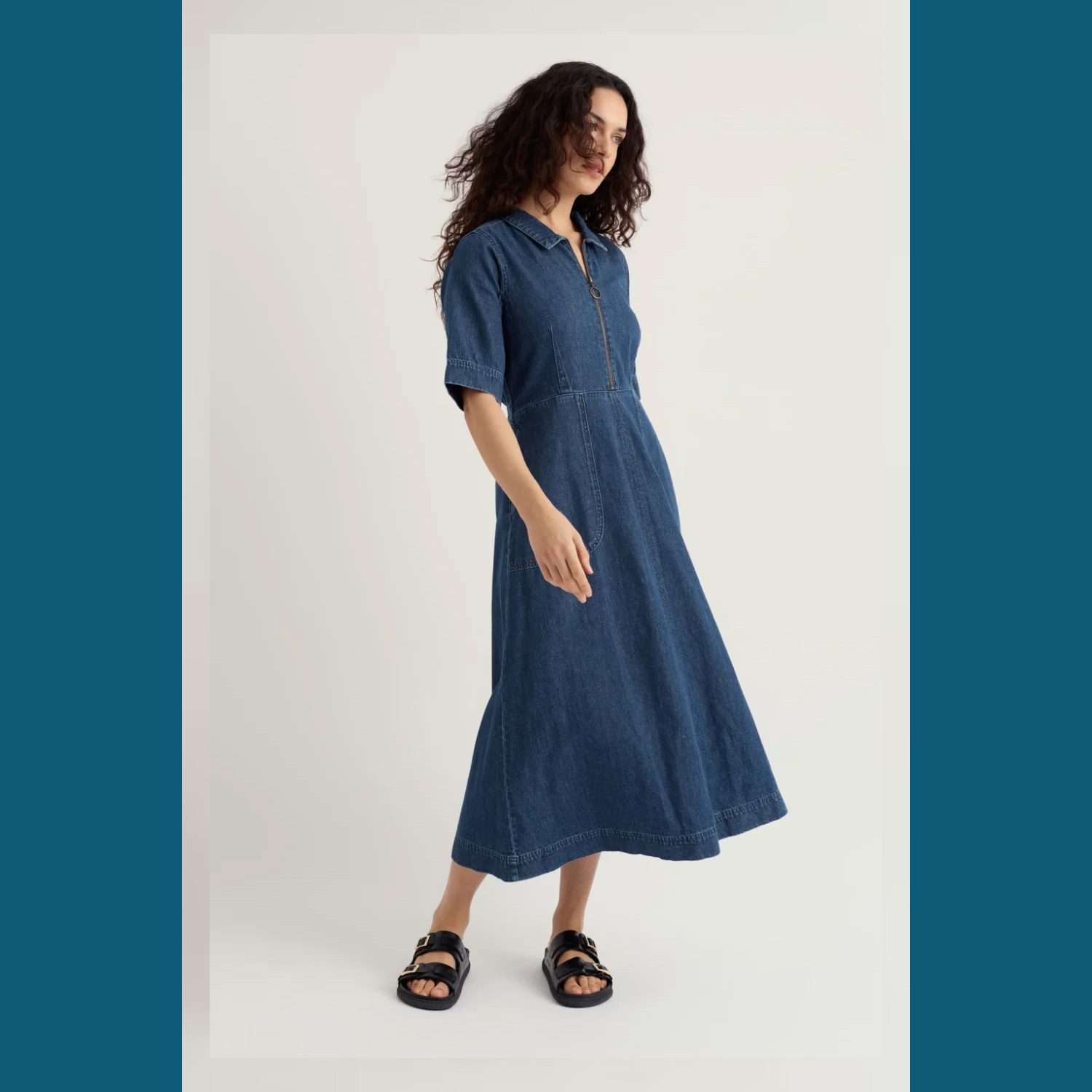 % SEASALT CORNWALL Jeanskleid Gwenter Dress-Mid Wash